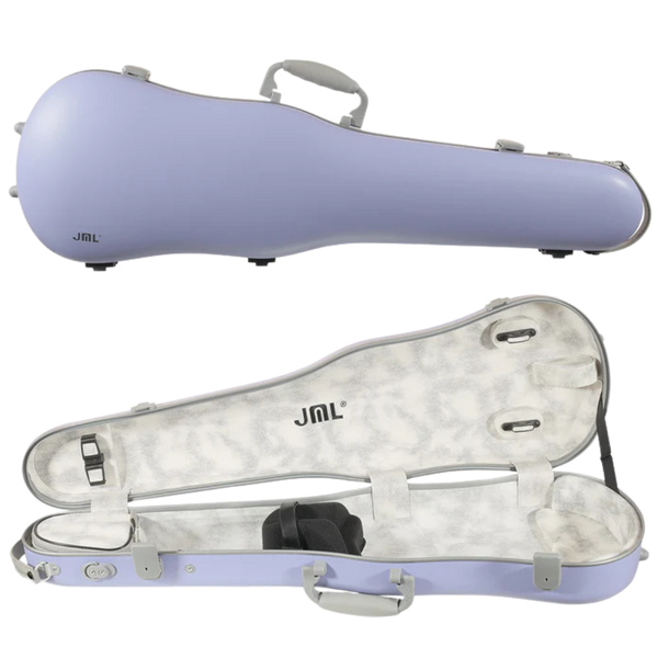 JML Carbon Fibre 1.5 Shaped Violin Case Twilight Purple 4/4