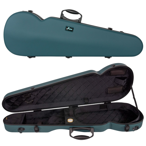 RAAN Shaped Violin Case Mediterranean Blue 1/4-1/2