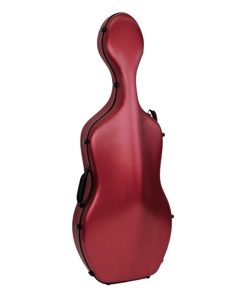 HQ Polycarbon Cello Case 4/4 - Brushed Red