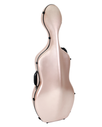 HQ Polycarbon Cello Case 4/4 - Brushed Rose Gold