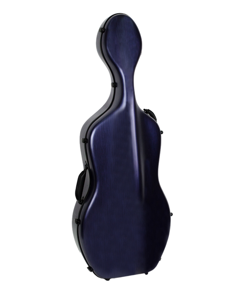 HQ Polycarbon Cello Case 3/4 - Brushed Blue