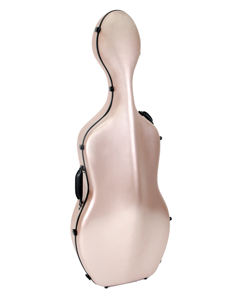 HQ Polycarbon Cello Case 3/4 - Brushed Rose Gold