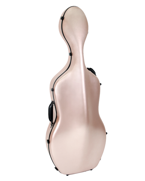 HQ Polycarbon Cello Case 1/2 - Brushed Rose Gold