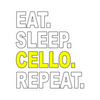 Sticker - Eat. Sleep. Cello. Repeat.