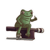 Sticker - Bow Frog