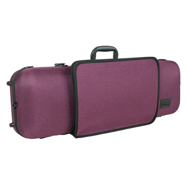 GEWA Bio-A Oblong Violin Case with Sheet Music Pocket 1/2-4/4 Violet