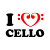 Sticker - I Love Cello