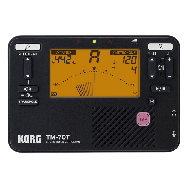 KORG TM-70 Digital Tuner and Metronome Black