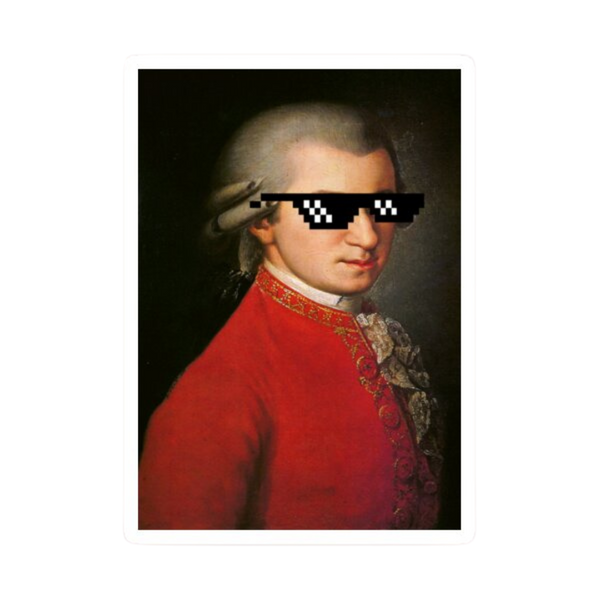 Sticker - Mozart with Sunnies