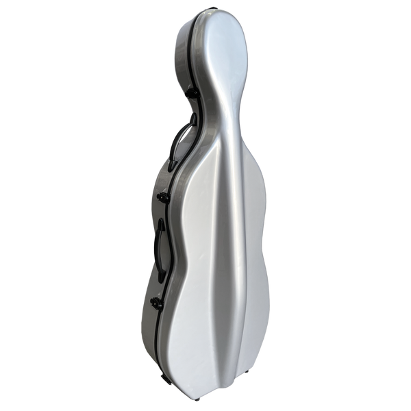 Vivo Deluxe Fibreglass Cello Case 4/4 Silver