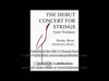 The Debut Concert For Strings (Anne Svendsen) for String Orchestra