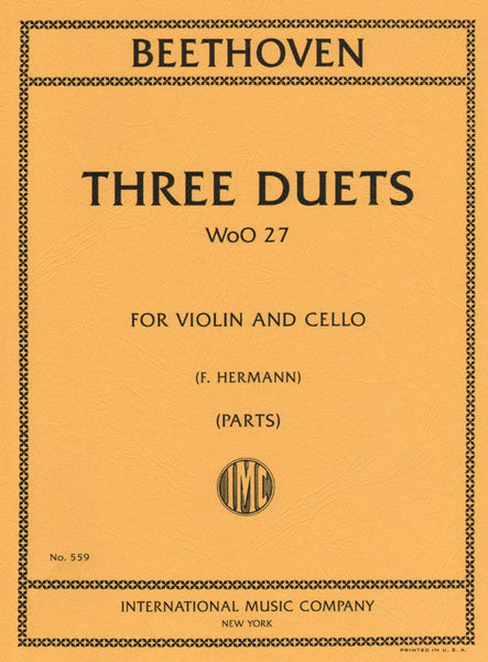 Beethoven, 3 Duets for Violin And Cello (IMC)