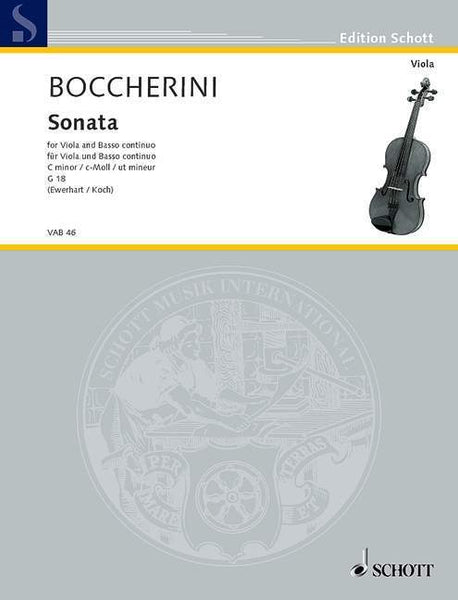 Boccherini, Sonata in C Minor for Viola and Piano (Schott)