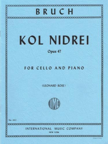 Bruch, Kol Nidrei Op. 47 for Cello and Piano (IMC)