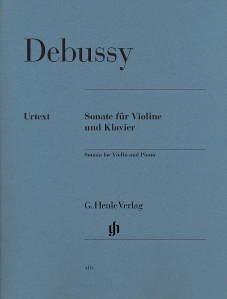 Debussy, Sonata in G Minor for Violin and Piano (Henle)