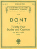 Dont, 24 Etudes And Caprices Op. 35 for Violin (Schirmer)