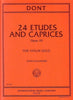 Dont, 24 Etudes and Caprices Op. 35 for Violin (IMC)