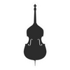 Sticker - Double Bass Silhouette