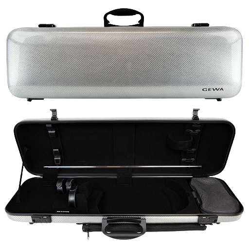 Gewa Idea 2.0 Oblong Violin Case 4/4 Silver Carbon