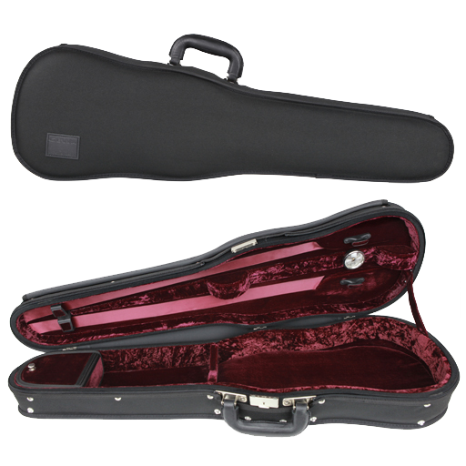 Gewa Liuteria Maestro Shaped Violin Case 4/4 Black with Red Interior