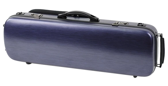 HQ Polycarbon Viola Case Oblong - Brushed Blue