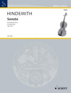 Hindemith, Sonata Op. 25 No. 1 for Solo Viola (Schott)