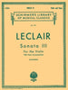 Leclair, Sonata in D Op. 9 No. 3 for Violin and Piano (Schirmer)