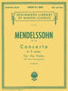 Mendelssohn, Concerto in E Minor Op. 64 for Violin and Piano (Schirmer)