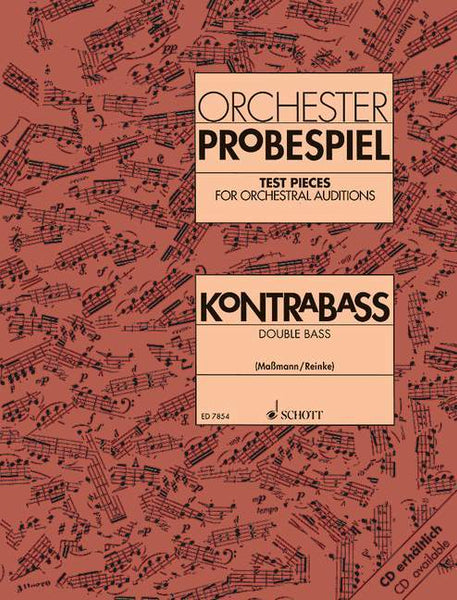 Orchester Probespiel (Test Pieces for Orchestral Auditions) for Double Bass (Schott)