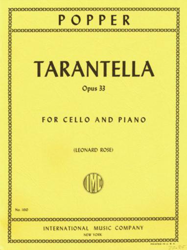 Popper, Tarantella Op. 33 for Cello and Piano (IMC)