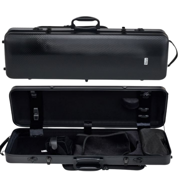 GEWA Pure Polycarbonate Oblong Violin Case 2.4kg Black