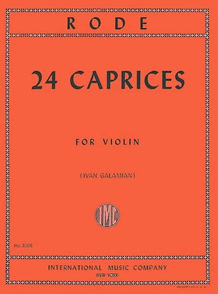 Rode, 24 Caprices for Violin (IMC)