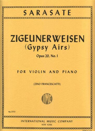 Sarasate, Zigeunerweisen (Gypsy Airs) Op. 20 No. 1 for Violin and Piano (IMC)