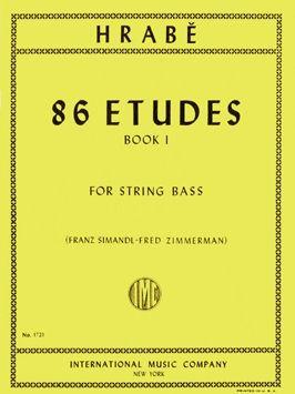 Hrabe, 86 Etudes Book 1 for Double Bass (IMC)